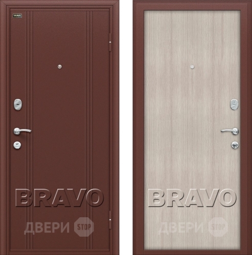 Входная металлическая Дверь Bravo Оптим Door Out 201 Капучино в Видное