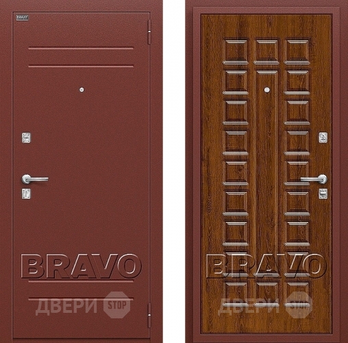 Входная металлическая Дверь Bravo Оптим Нова Французский Дуб в Видное