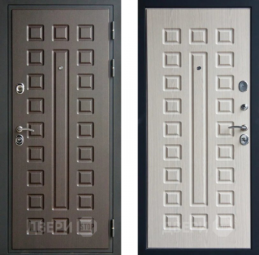 Входная металлическая Дверь Шелтер (SHELTER) Гладиатор дуб беленый в Видное