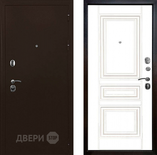 Входная металлическая Дверь Ратибор Рим 3К Белый матовый в Видное