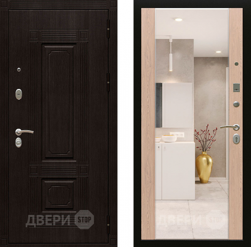 Входная металлическая Дверь Райтвер Мадрид с зеркалом в Видное