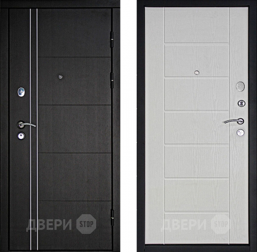 Дверь Дверной Континент Тепло - Люкс Беленый дуб в Видное