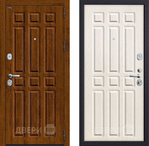 Входная металлическая Дверь Groff P3-315 Французский Дуб/Беленый Дуб в Видное