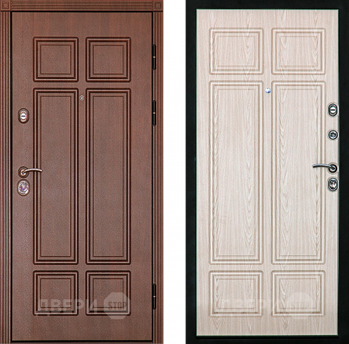 Входная металлическая Дверь (Дверной Континент) Консул Беленый дуб в Видное