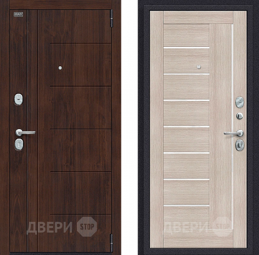 Входная металлическая Дверь Bravo Оптим Модерн Cappuccino Veralinga в Видное