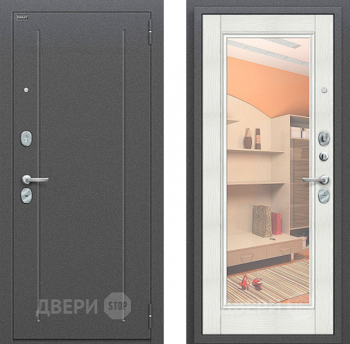 Входная металлическая Дверь Bravo Оптим Флэш Bianco Veralinga в Видное