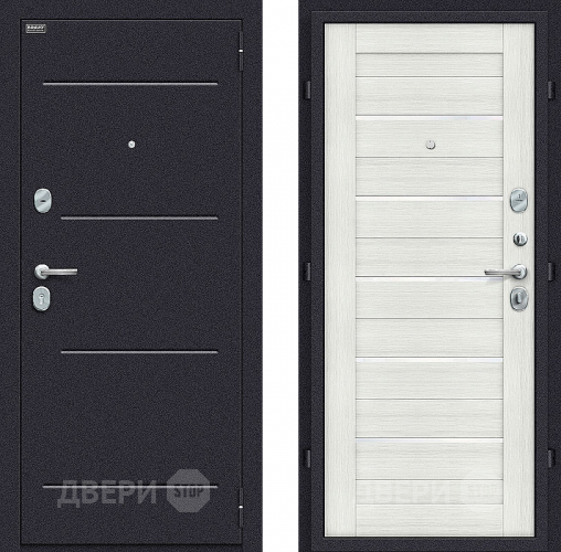 Входная металлическая Дверь Bravo Оптим Техно Bianco Veralinga в Видное