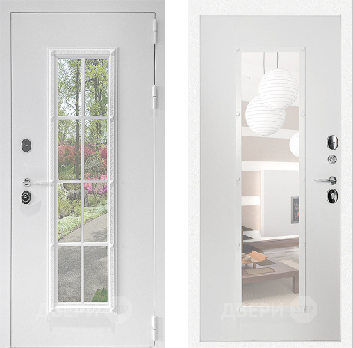 Входная металлическая Дверь Дверной Континент Тичино Белая в Видное