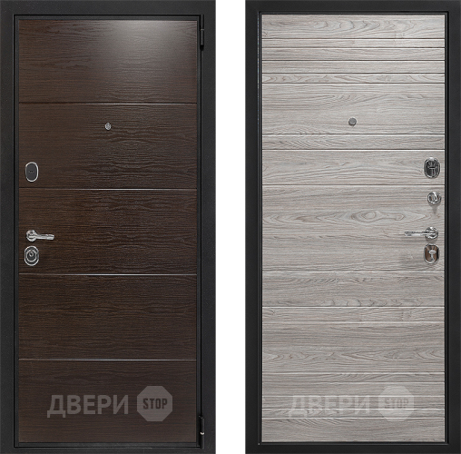 Входная металлическая Дверь Дверной Континент Белград Вяз Каньон Какао в Видное