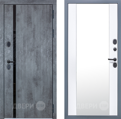 Дверь Сударь МХ-46 Бетон Зеркало в Видное