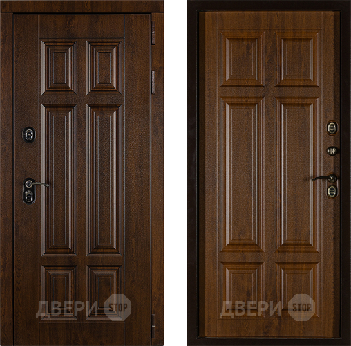 Дверь Заводская Урал ПП Лайт 3К Грецкий Орех (с терморазрывом) в Видное