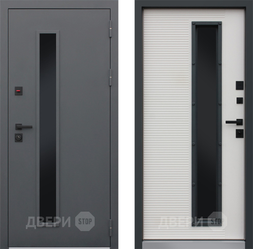 Входная металлическая Дверь АСД Trento с окном в Видное