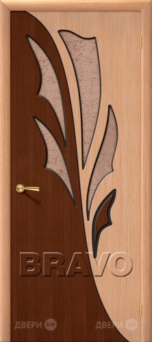 Межкомнатная дверь со стеклом Дуэт (Дуб) в Видное