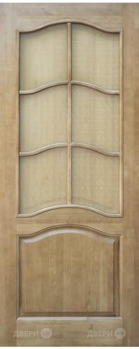 Межкомнатная дверь 7-ПО светлый лак в Видное