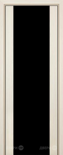 Межкомнатная дверь ProfilDoors 8X эш вайт мелинга (черный триплекс) в Видное