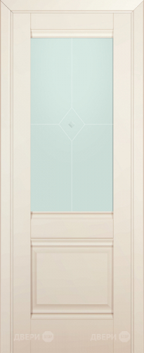 Межкомнатная дверь ProfilDoors 2U магнолия-сатинат (матовое) в Видное