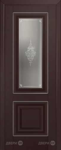 Межкомнатная дверь ProfilDoors 28U темно-коричневый (матовое, кристалл с узором) в Видное