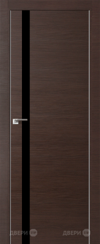 Межкомнатная дверь ProfilDoors 6Z венге кроскут (черный лак) в Видное