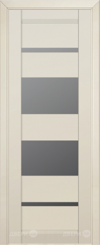 Межкомнатная дверь ProfilDoors 72U магнолия сатинат (графит) в Видное