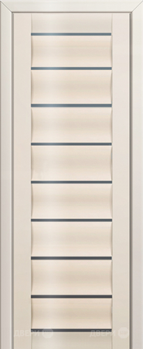 Межкомнатная дверь ProfilDoors 76L магнолия люкс (графит) в Видное