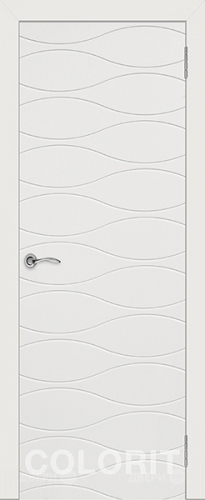 Межкомнатная дверь Граффити 3 ПГ белая эмаль в Видное