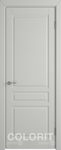 Межкомнатная дверь К2 ПГ светло-серая эмаль в Видное