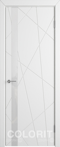 Межкомнатная дверь К5 ПО белая эмаль в Видное