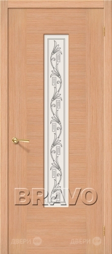 Межкомнатная дверь со стеклом Рондо (Дуб) в Видное