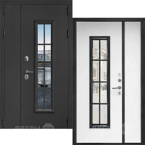 Входная металлическая Дверь Дверной Континент Тичино Двустворчатая Серая в Видное