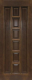 Межкомнатная дверь 11-ПГ темный лак в Видное