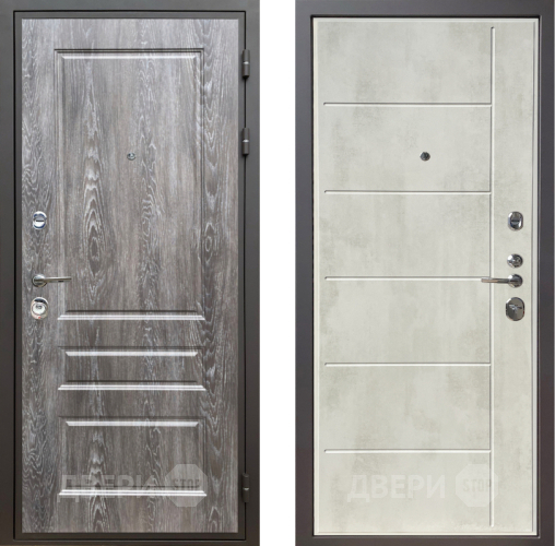 Входная металлическая Дверь Шелтер (SHELTER) Комфорт Дуб шале серебро 11 Бетон крем в Видное