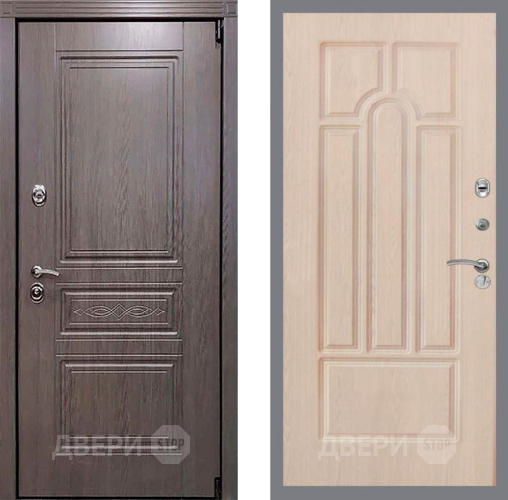 Входная металлическая Дверь Рекс (REX) Пренмиум-S FL-58 Беленый дуб в Видное