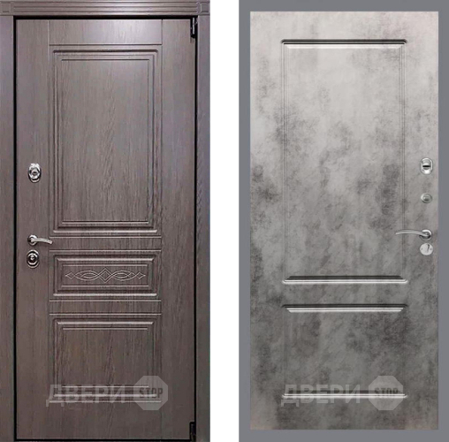 Входная металлическая Дверь Рекс (REX) Пренмиум-S FL-117 Бетон темный в Видное