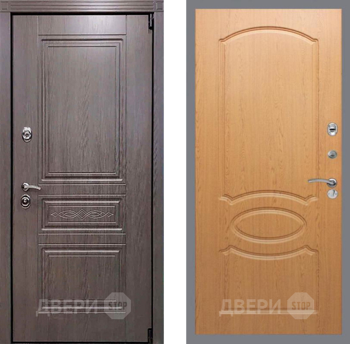 Входная металлическая Дверь Рекс (REX) Пренмиум-S FL-128 Дуб в Видное