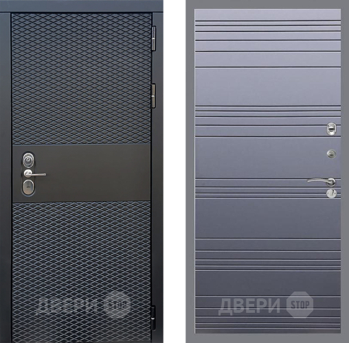 Дверь Стоп БЛЭК CISA Лайн Силк титан в Видное