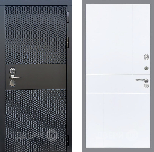 Входная металлическая Дверь Стоп БЛЭК CISA ФЛ-290 Силк Сноу в Видное