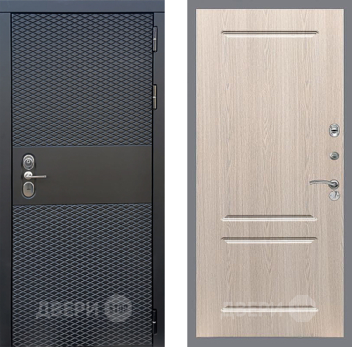 Входная металлическая Дверь Стоп БЛЭК CISA ФЛ-117 Беленый дуб в Видное