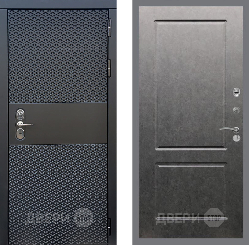 Входная металлическая Дверь Стоп БЛЭК CISA ФЛ-117 Штукатурка графит в Видное