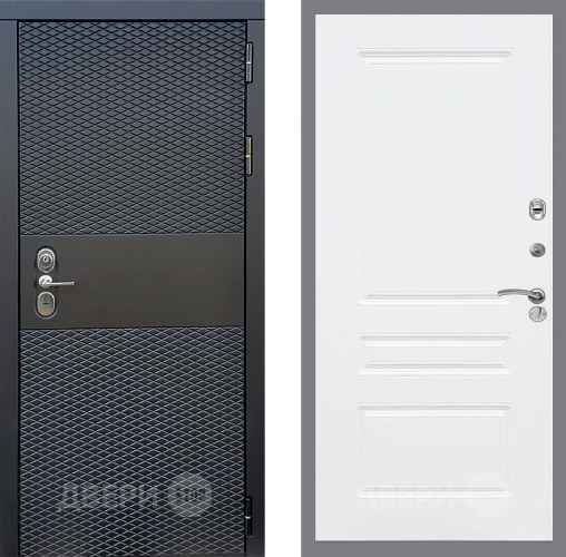 Входная металлическая Дверь Стоп БЛЭК CISA ФЛ-243 Силк Сноу в Видное