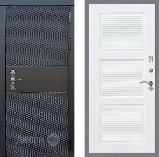 Входная металлическая Дверь Стоп БЛЭК CISA ФЛ-1 Силк Сноу в Видное