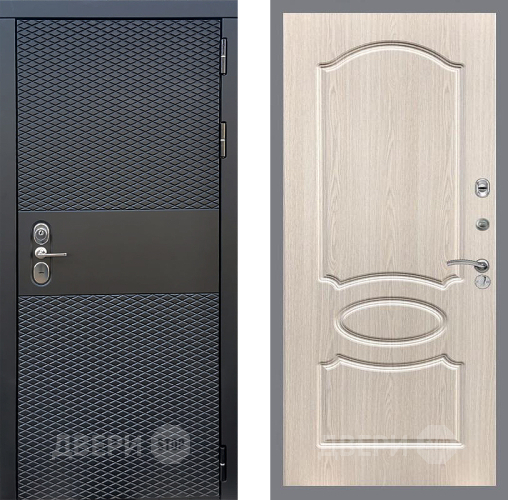 Входная металлическая Дверь Стоп БЛЭК CISA ФЛ-128 Беленый дуб в Видное