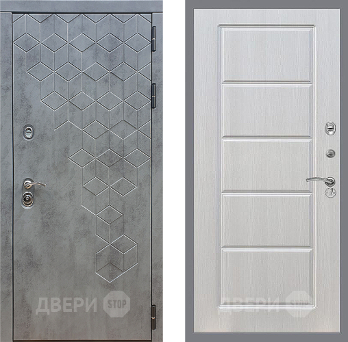 Входная металлическая Дверь Стоп БЕТОН ФЛ-39 Лиственница беж в Видное