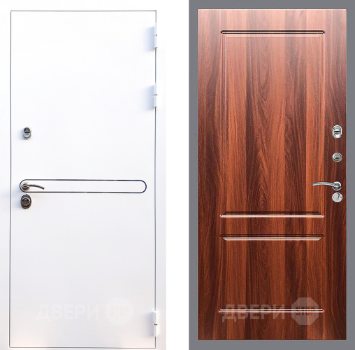 Входная металлическая Дверь Стоп Лайн Вайт ФЛ-117 Итальянский орех в Видное