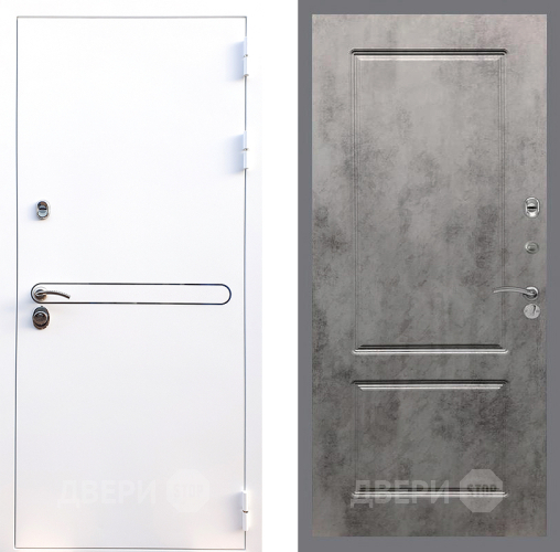 Входная металлическая Дверь Стоп Лайн Вайт ФЛ-117 Бетон темный в Видное