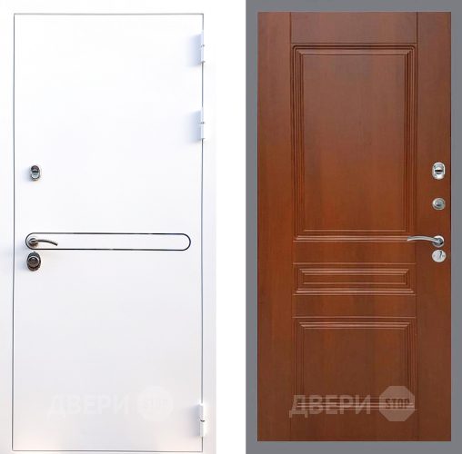 Входная металлическая Дверь Стоп Лайн Вайт ФЛ-243 Итальянский орех в Видное