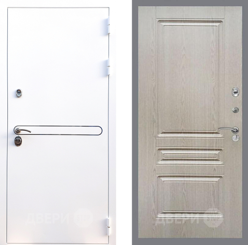 Входная металлическая Дверь Стоп Лайн Вайт ФЛ-243 Беленый дуб в Видное