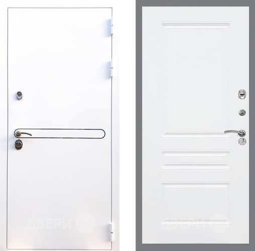 Входная металлическая Дверь Стоп Лайн Вайт ФЛ-243 Силк Сноу в Видное