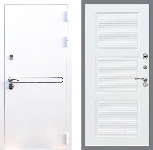 Входная металлическая Дверь Стоп Лайн Вайт ФЛ-1 Силк Сноу в Видное