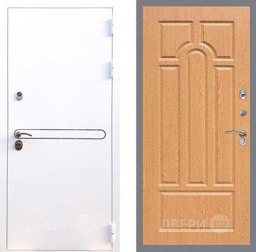 Входная металлическая Дверь Стоп Лайн Вайт ФЛ-58 Дуб в Видное