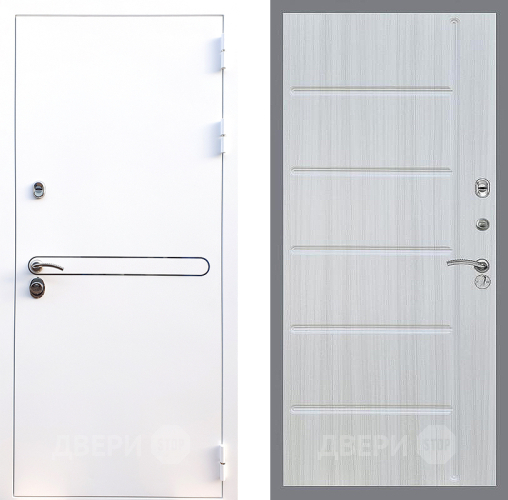 Входная металлическая Дверь Стоп Лайн Вайт ФЛ-102 Сандал белый в Видное